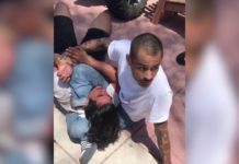 트라이앵글 초크로 도둑을 제압한 주짓수 블랙벨트.