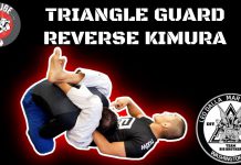 트라이앵글 방어 시 리버스 기무라!