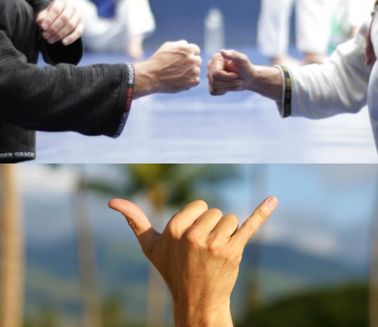 주짓수 인사법 샤카와 콤바치