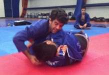 하프가드 패스를 막아!? 라벨 초크로 탭 받기!