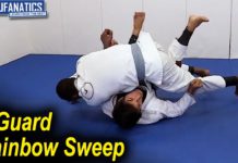 하프가드(Z가드)에서 하는 아름다운 레인보우 백 롤 스윕!