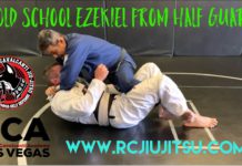 하프가드 패스하면서 이제키엘 초크(st.올드스쿨)