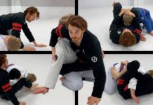 클로즈가드에서 힙 범프를 했는데 상대가 막는다면? OOOOO로 전환!!