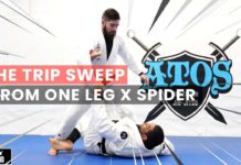 원 레그 X 스파이더에서 다리 걸어서 스윕!