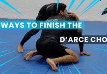 다스초크(D’arce Choke)로 피니쉬하는 3가지 기술!