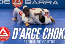 사이드 컨트롤에서 D’arce Choke를 완성하는 방법