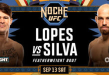 UFC, 9월 멕시코 독립기념일 대회 노체 UFC 개최…페더급 2위 로페스와 10위 제앙 실바 격돌