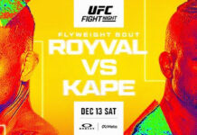 ‘UFC 3위’ 브랜든 로이발, 오는 14일 6위 마넬 캅과 격돌…2025년 마지막 대회