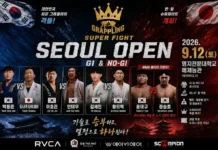 ‘MMA에서 노기로 다시 붙는다’ 윤태규 vs 정승호…킹 오브 그래플링 SEOUL OPEN 슈퍼파이트 공개