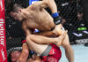 유수영, UFC 첫 피니시승…무패 신인 코반첵에 3R 기무라 서브미션 피니시