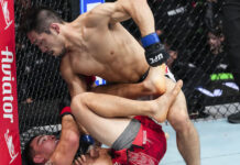 유수영, UFC 첫 피니시승…무패 신인 코반첵에 3R 기무라 서브미션 피니시
